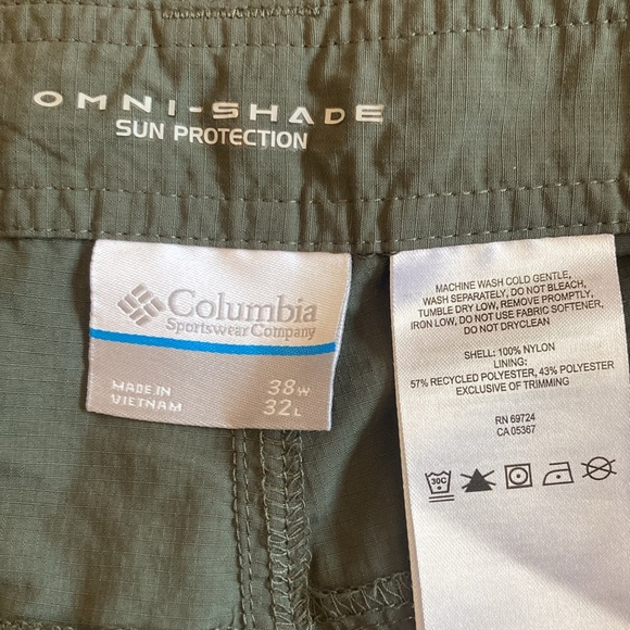 Columbia Convertible Omni-Shade 38x32 Pants NWOT’S - Picture 2 of 11